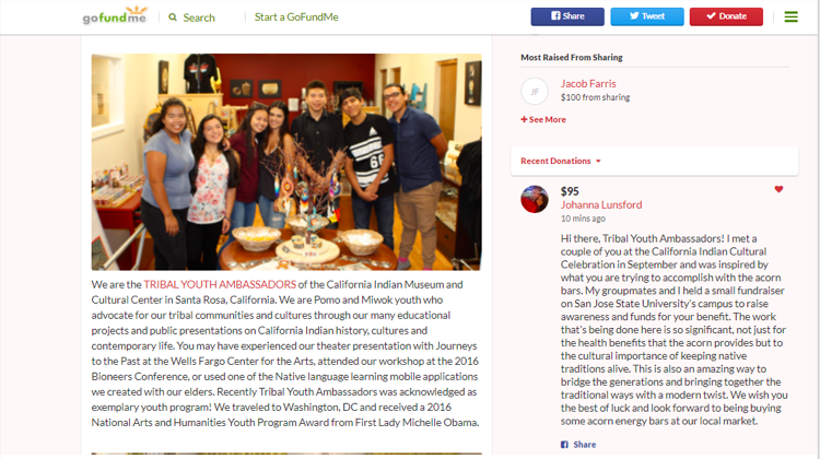 SJSU student fundraiser acorn bars